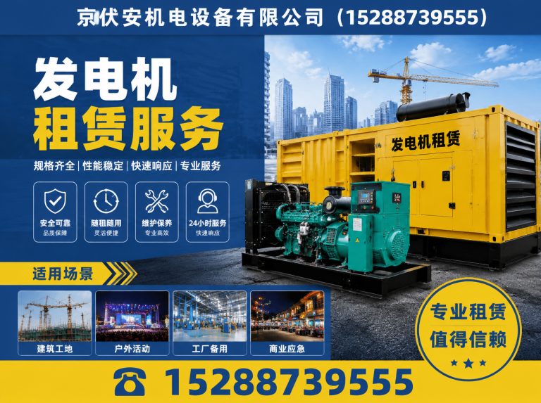 铁岭应急发电机出租展示图